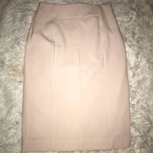 Pale pink business skirt